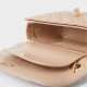 Charles Keith Chain Shoulder Bag Diamond Bag Beige Charles Keith Chain Shoulder Bag Diamond Bag Beige